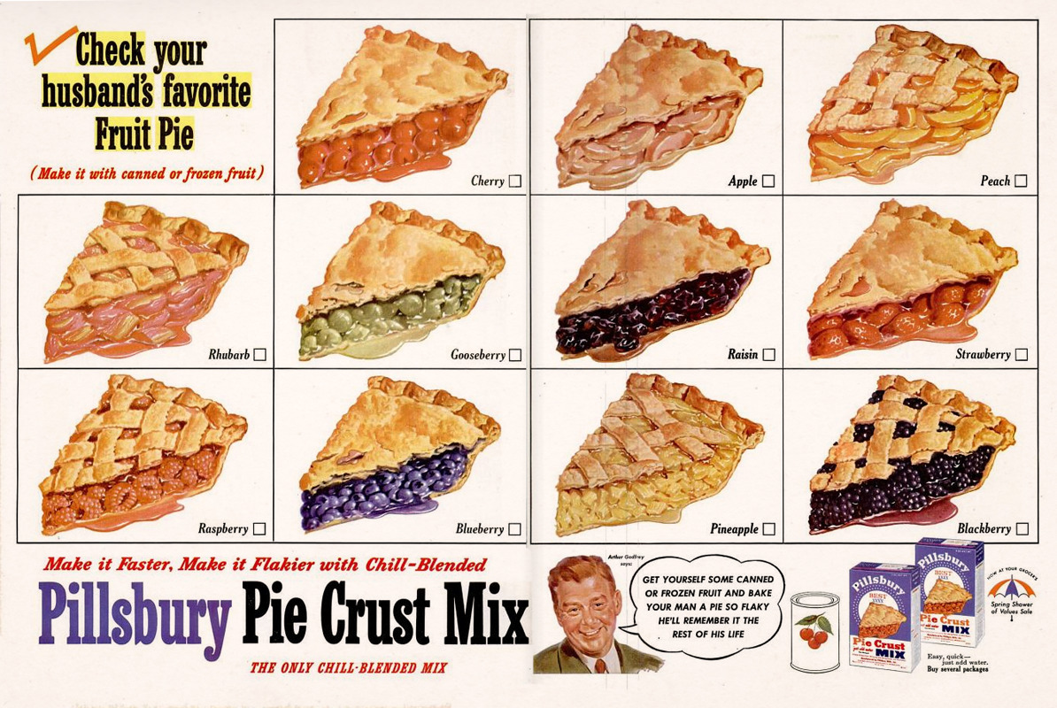 Pillsbury Pie Crust Mix - 1953