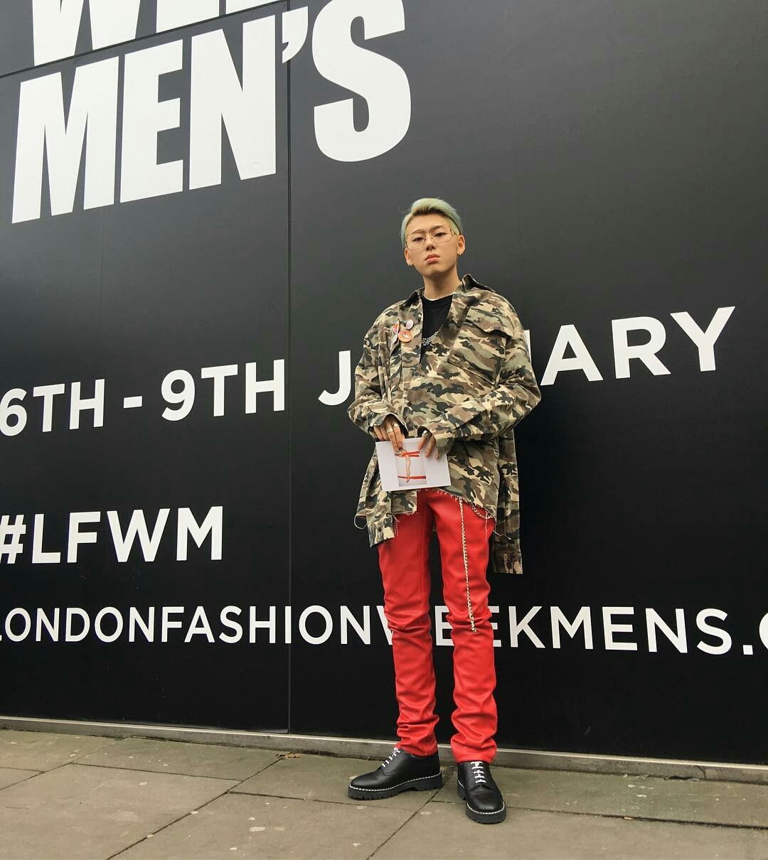 Зико на неделе мужской моды в Лондоне