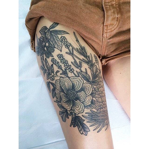 Sexy Flower Tattoo Fuck 72
