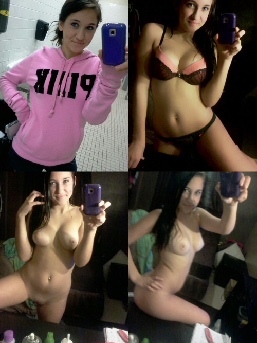 Teen girl undressing