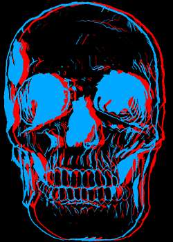 Image result for psychedelic skeleton gif
