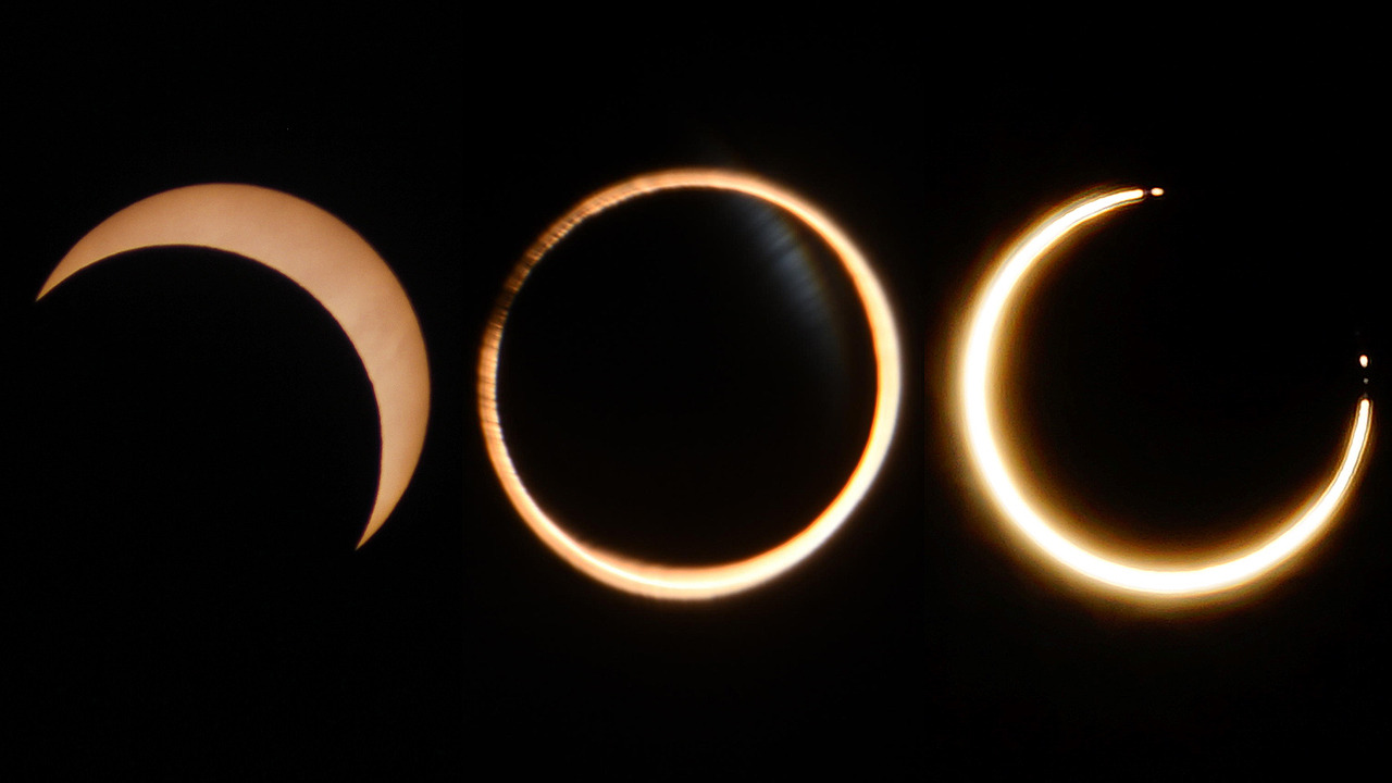 Eclipse Anular Solar 2017. Uno de los mayores fenómenos astronómicos se percibió claramente desde la Patagonia. (DPA)