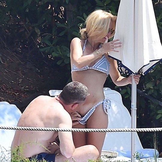 Gillian Anderson wears a bikini on vacation in Portofino, Italy, 06/21/17