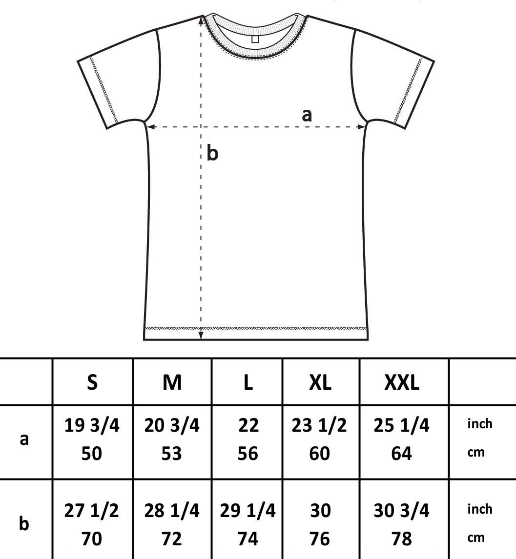T Shirt Pricing Chart