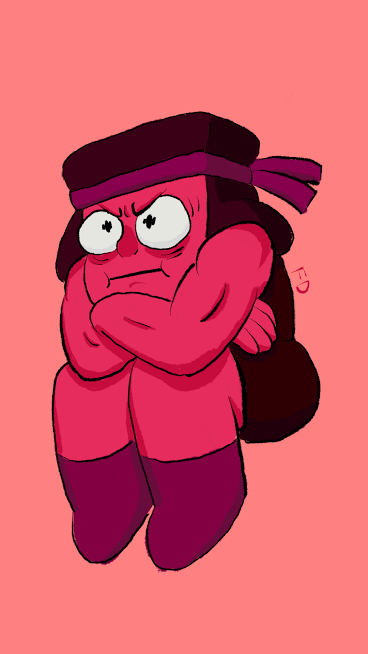 a grumpy ruby wallpaper i did for one of my friends! specifically for iphone 6s but feel free to use it if you want!