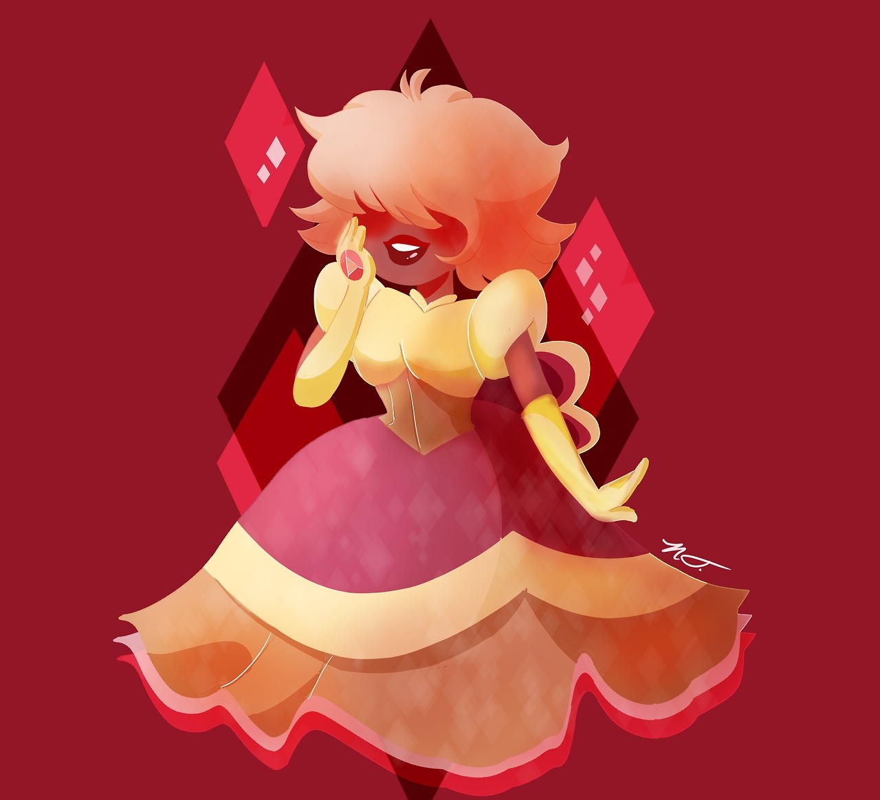 “I predict that people will love me! What a mystery!” I love Padparadscha shes so sweet and innocent and optimistic! Ill be def drawing the rest of the off colors i love them all!