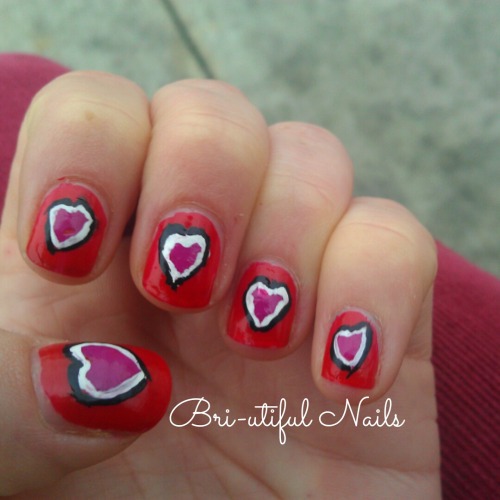 valentine's nails on Tumblr
