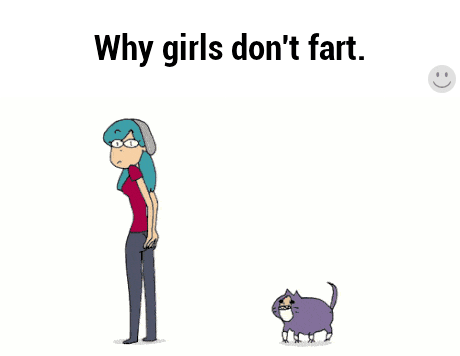 Image result for girls fart rainbows gif