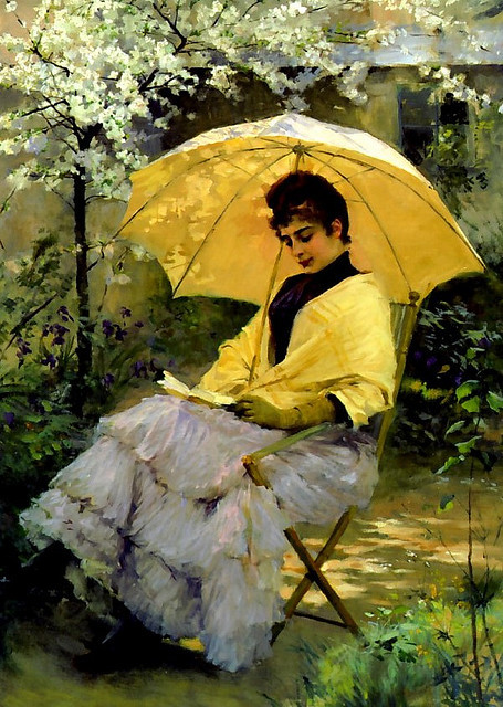 Albert Edelfelt - Woman and Parasol, 1886