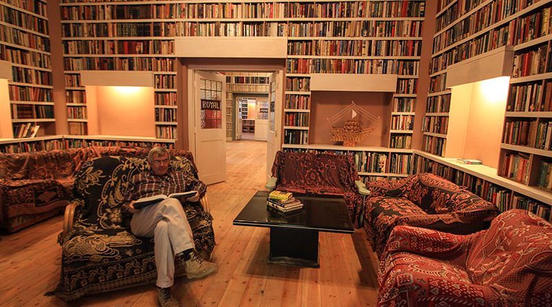 amandaonwriting:
“  South Africa’s first-ever Book Hotel, the Royal, in Bethulie
”
Imagine a place like this.
The perfect hotel of bliss.
Endless books to read.
Nothing else I’d need.
Walls of books everywhere.
All you need is a chair.
Never run out...
