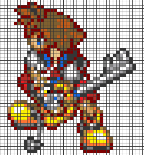 pixel art kingdom hearts