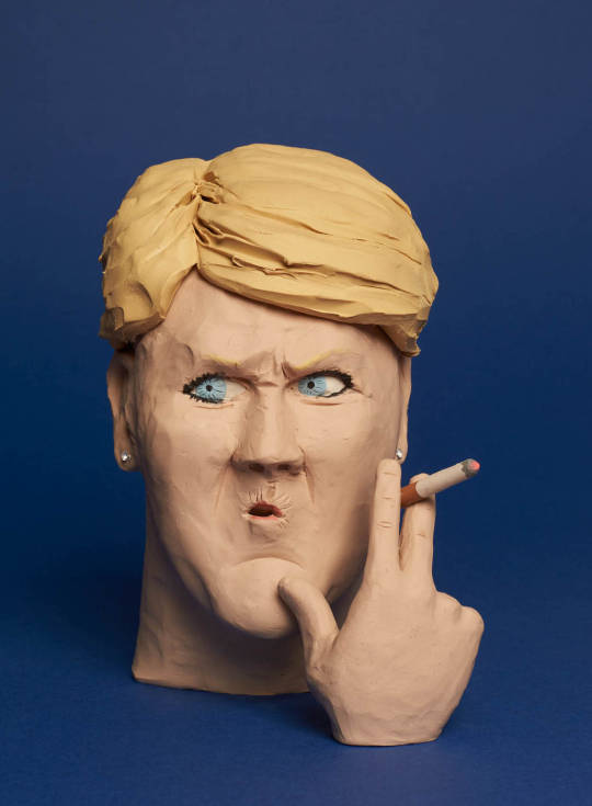 Clare Balding by Wilfred Wood sculptures via It’s Nice That