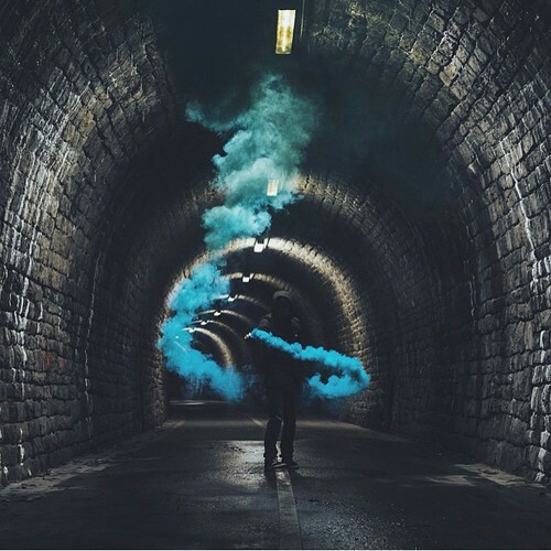 blue smoke bomb | Tumblr