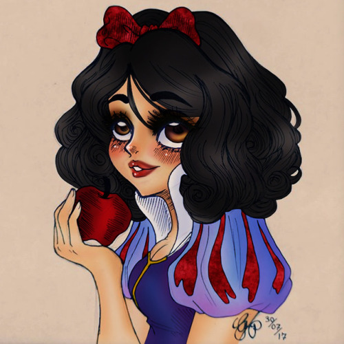 disney princess fan art on Tumblr