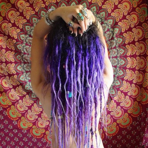 purple dreads on Tumblr