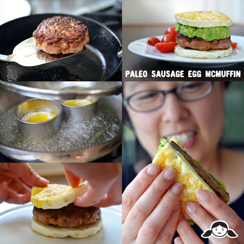 Paleo Sausage Egg "McMuffin" By Michelle Tam https://nomnompaleo.com