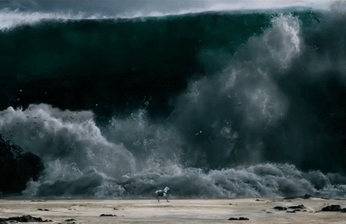 Resultado de imagem para tsunami  gif