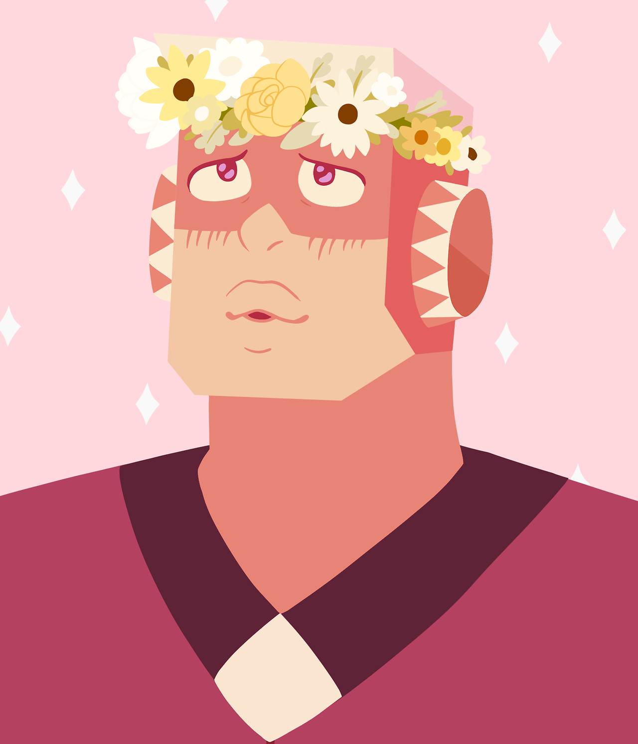 Flower crowns are still a fun and cool trend, right? Steven must have made it for her, because shes currently safe and happy on Earth, right? Right?? (Anyways i made this to be an icon but i picked...
