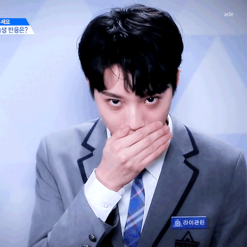 Image result for guan lin produce 101 gif