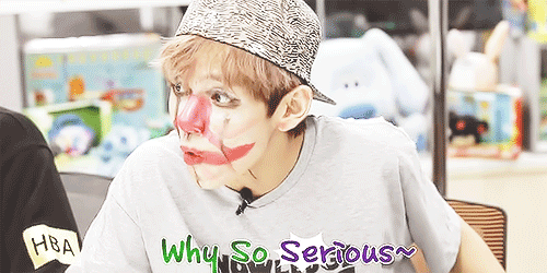 Image result for bts gifs v why so serious