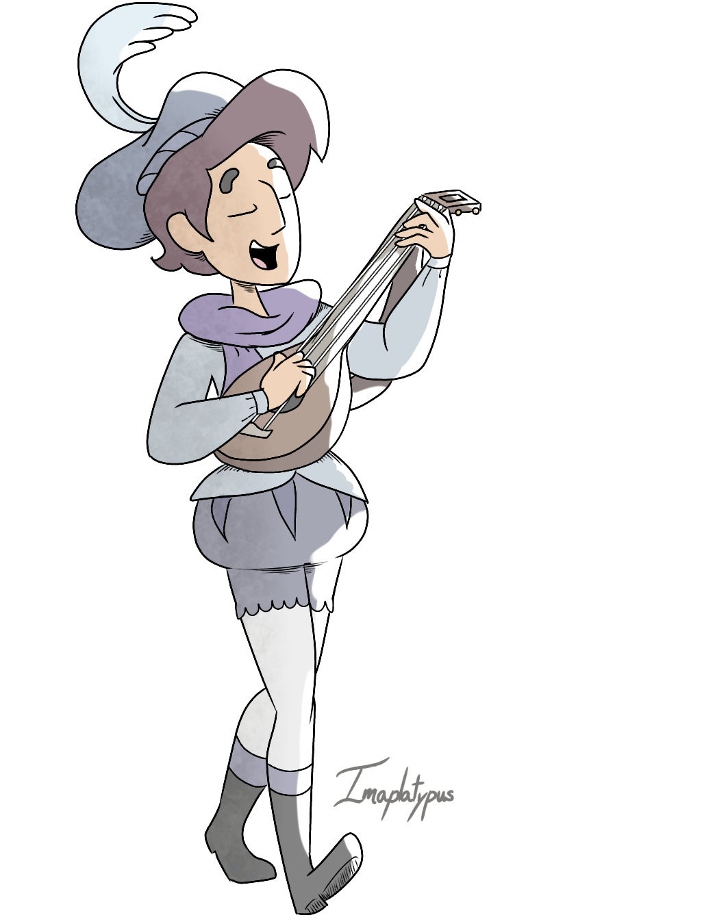 Jamie dressed as Ruberiot the songstrel Because Ruberiot’s outfit reminded me of the outfit Jamie wore in Love Letters(I do believe that steven was imagining him in it but whatever)lol