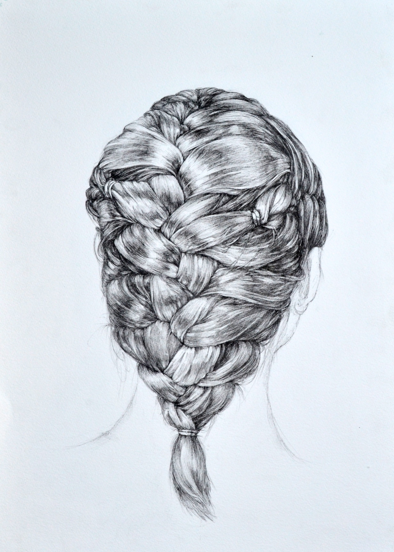 Hair study. to see more works ( + follow me ) at www.thepufflins.tumblr.com