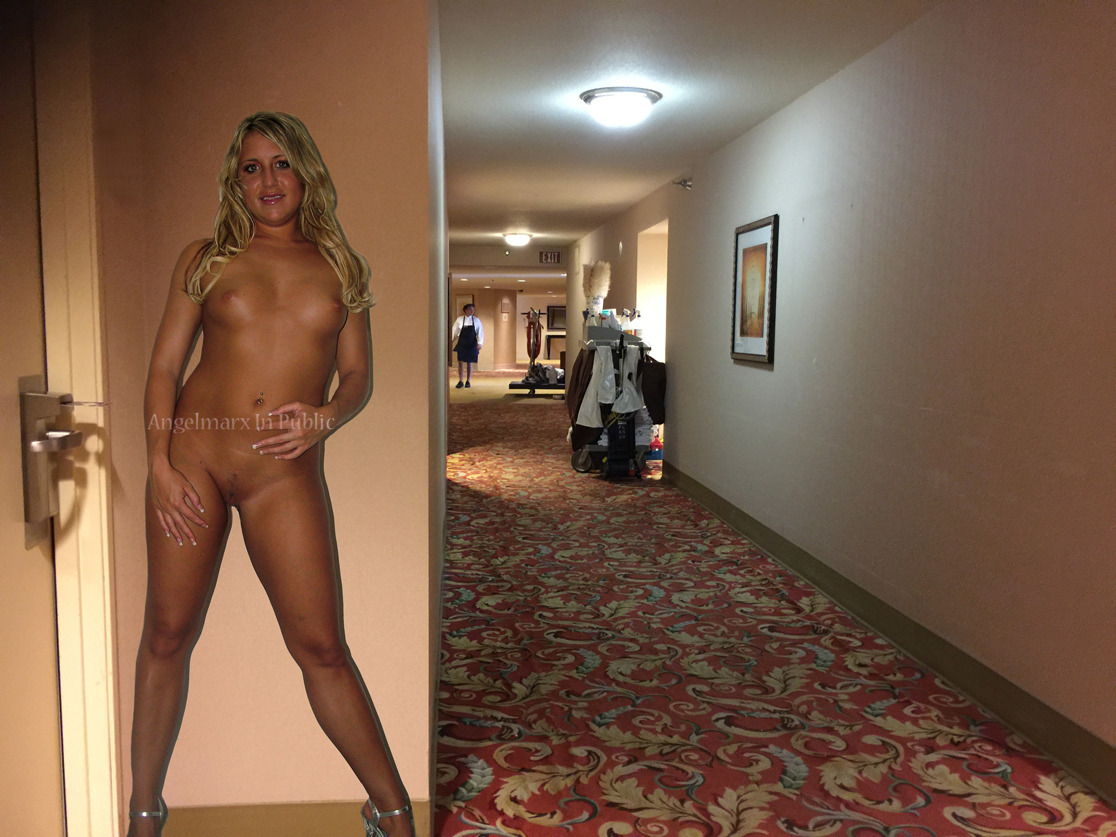 Naked Woman Locked Out Of Hotel Room