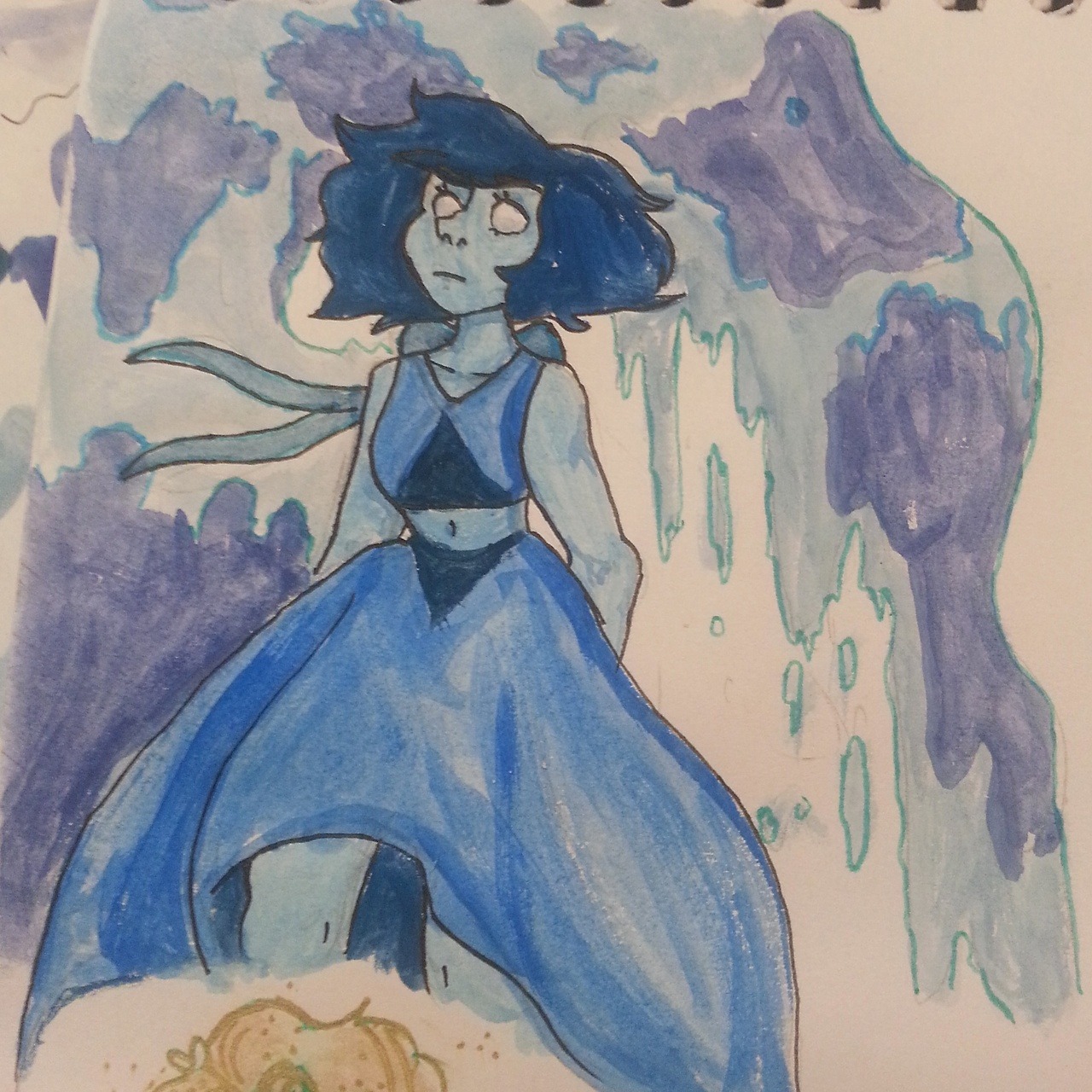 Lapiz lazuli, you fled to the bottom of the sea~