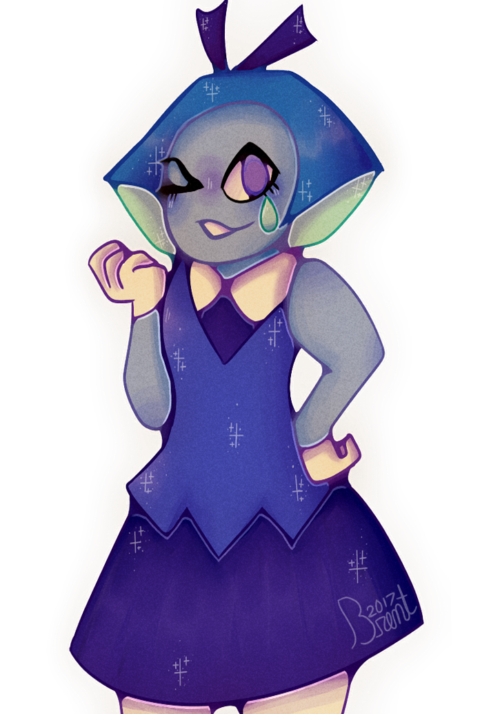 an aquamarine doodle lol i actually like the colors here wow thats first XD