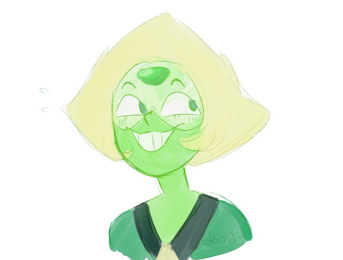 Anonymous said: CAN You DRAW PERIDOOT?? IF YOU CAN LIKE I LOVE YOUR ART Answer: idk here u go the green space dorito