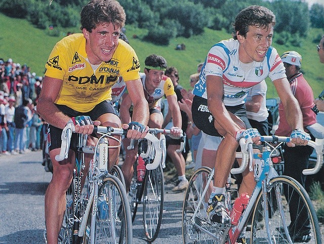 ‪Tour de Francia'87 : 23a Etapa Saint Julien - Dijon (224,5 km) Ganador: Clère (Teka) Gnrl: 1° Delgado (PDM) 2° Roche (Carrera) 21" #v240787‬