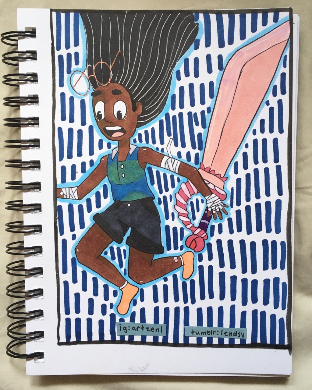 I drew Connie. At first it was a sketch and it actually turned into something I really like