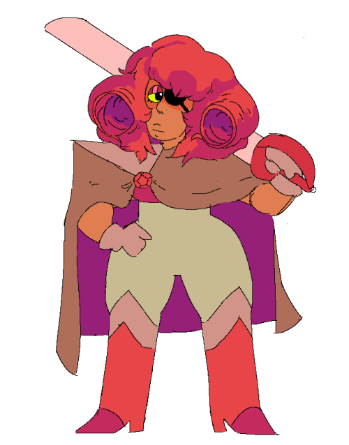 Anonymous said: if the gemsona requests are still open ( i saw them and they look amazing btw) a rose quartz pirate with an extremely chill personality would be cool! Answer: she was inspired by the...