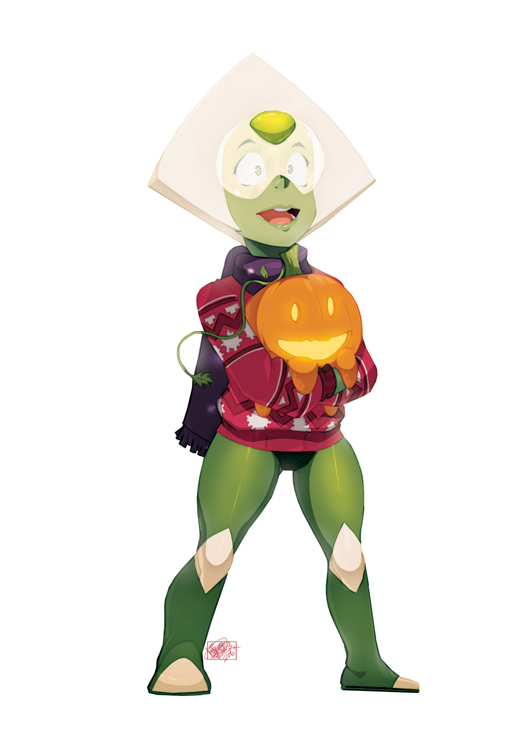 peridot and pumpkin. i streamed the coloring on facebook.