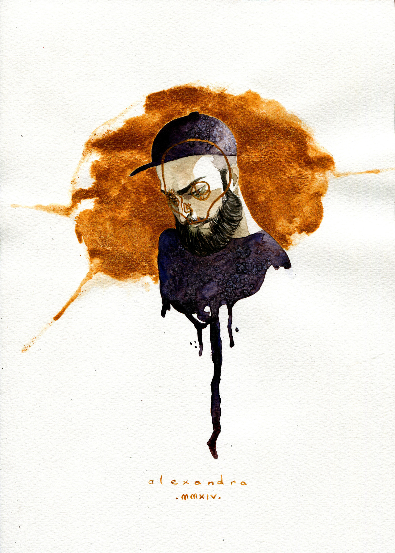 I’ve been planning to do a Woodkid artwork for a long time, today was the lucky day! A4 - watercolor and ink
