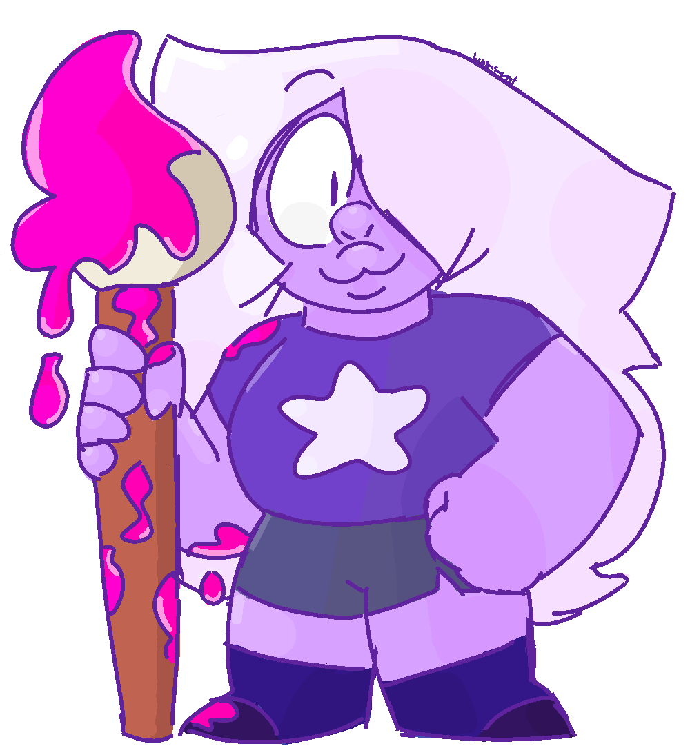 amethyst’s taking an art class (and she likes it a lot!)