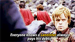 Képtalálat a következőre: „gif game of thrones lannister always pays its debt”