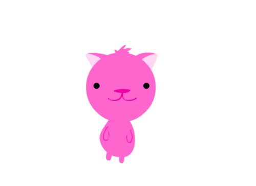 pink kitten. -ben.