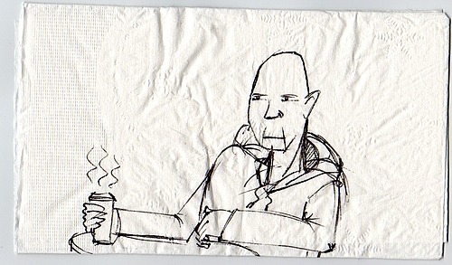 some guy at brunch this morning. ink on a napkin. -Lee