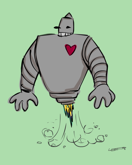 sometimes you just have to draw a robot. -Lee