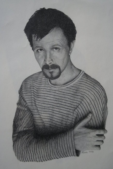 One of my graphite renderings (of Gary Oldman based on a photograph).