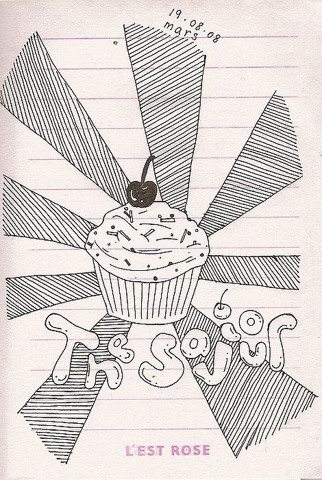 was bored at sis’ College X’s orientation. and craving Sprinkles.