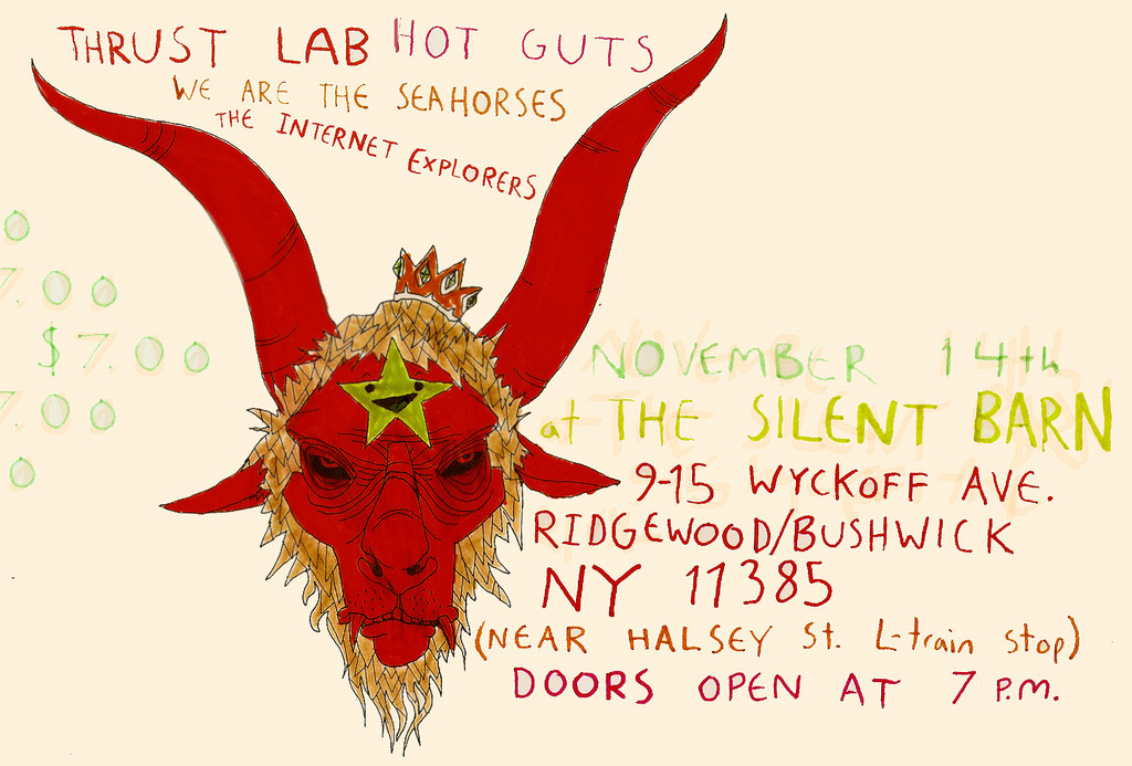 Flier I drew up for an upcoming show. Maybe if you’re close enough you could go to it, yeah?