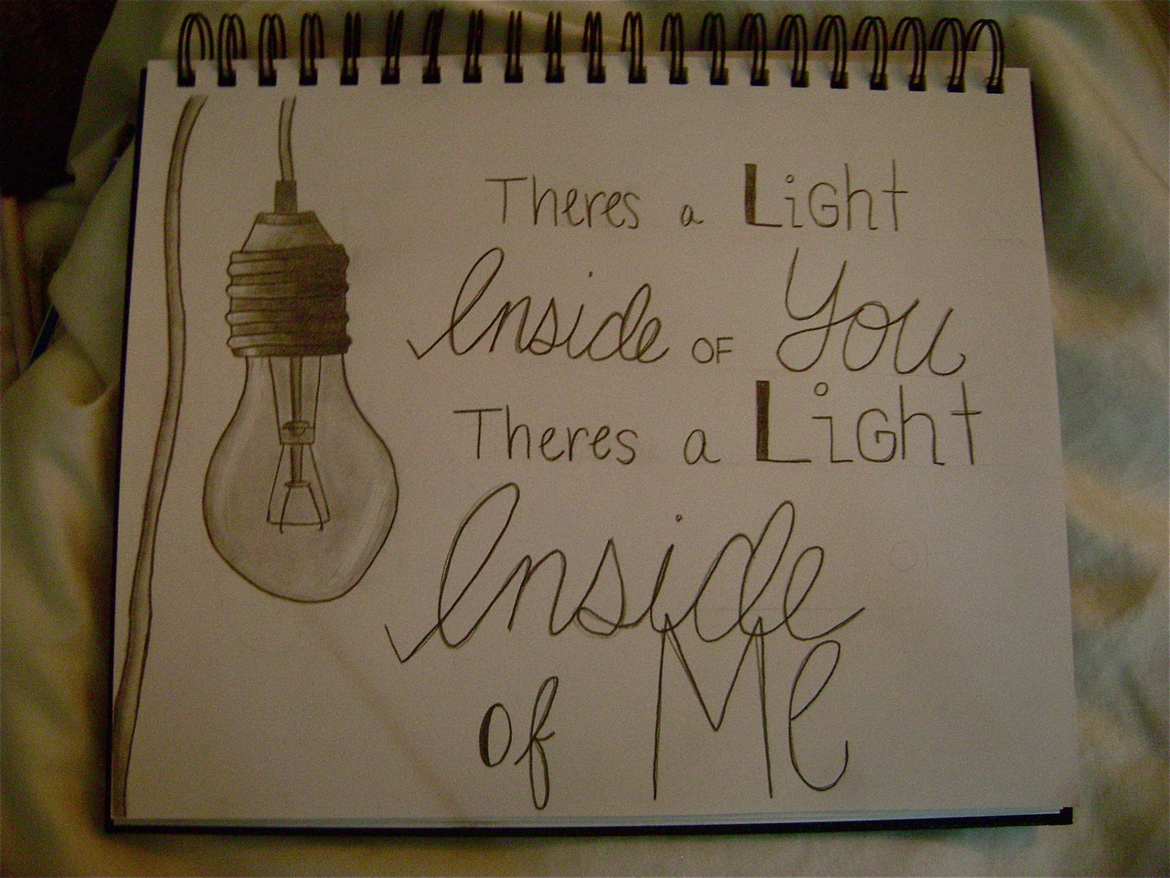 theres a light inside of you, theres a light inside of me. if you like it follow me at allieee.tumblr.com!