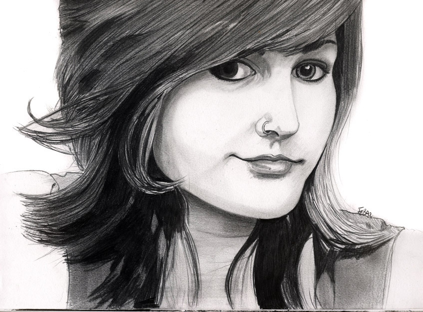 The only way to truly have a pretty girl, is to draw her. Pencil on papaaaar. http://sketchit.tumblr.com