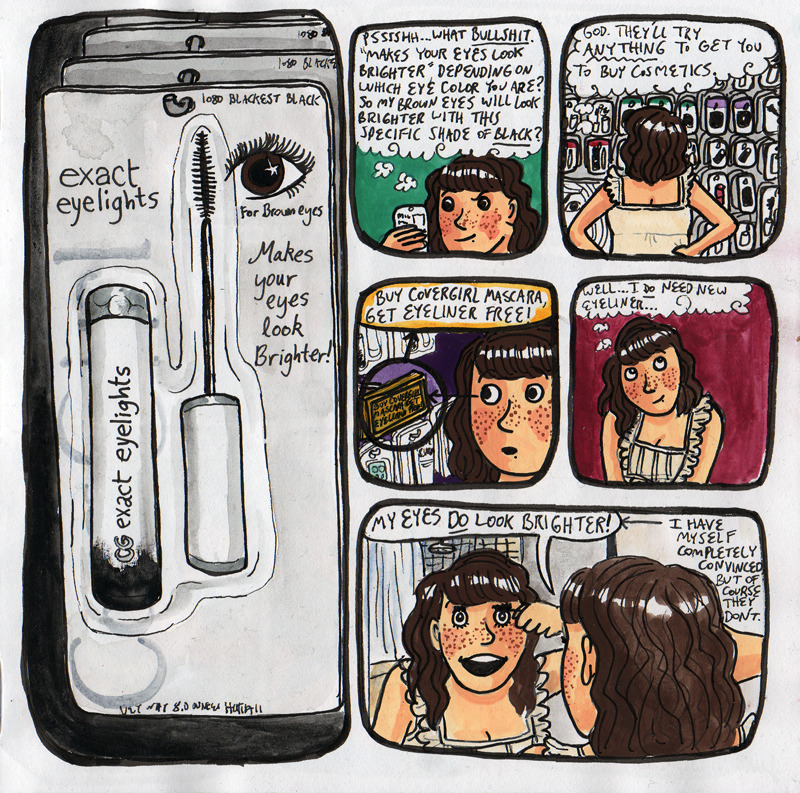i’m easily snookered. I paint daily autobiographical comics…see them all at www.melindaboyce.com!