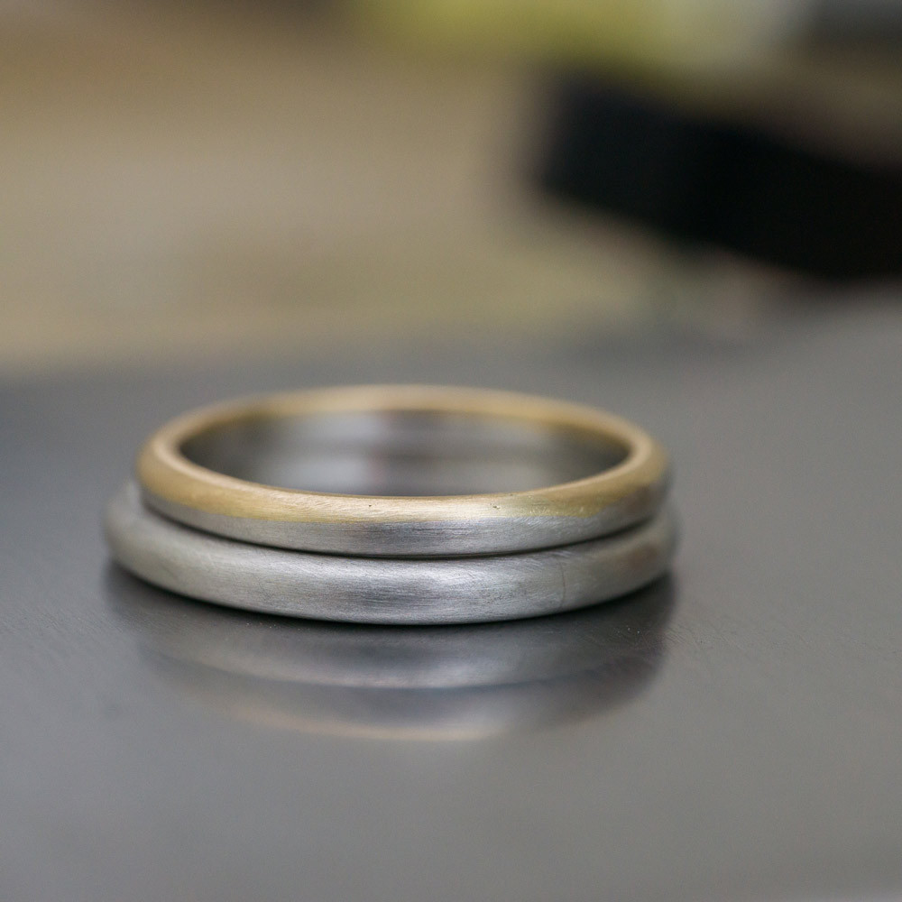 オーダーメイドのマリッジリング　プラチナ、ゴールド　屋久島でつくる結婚指輪