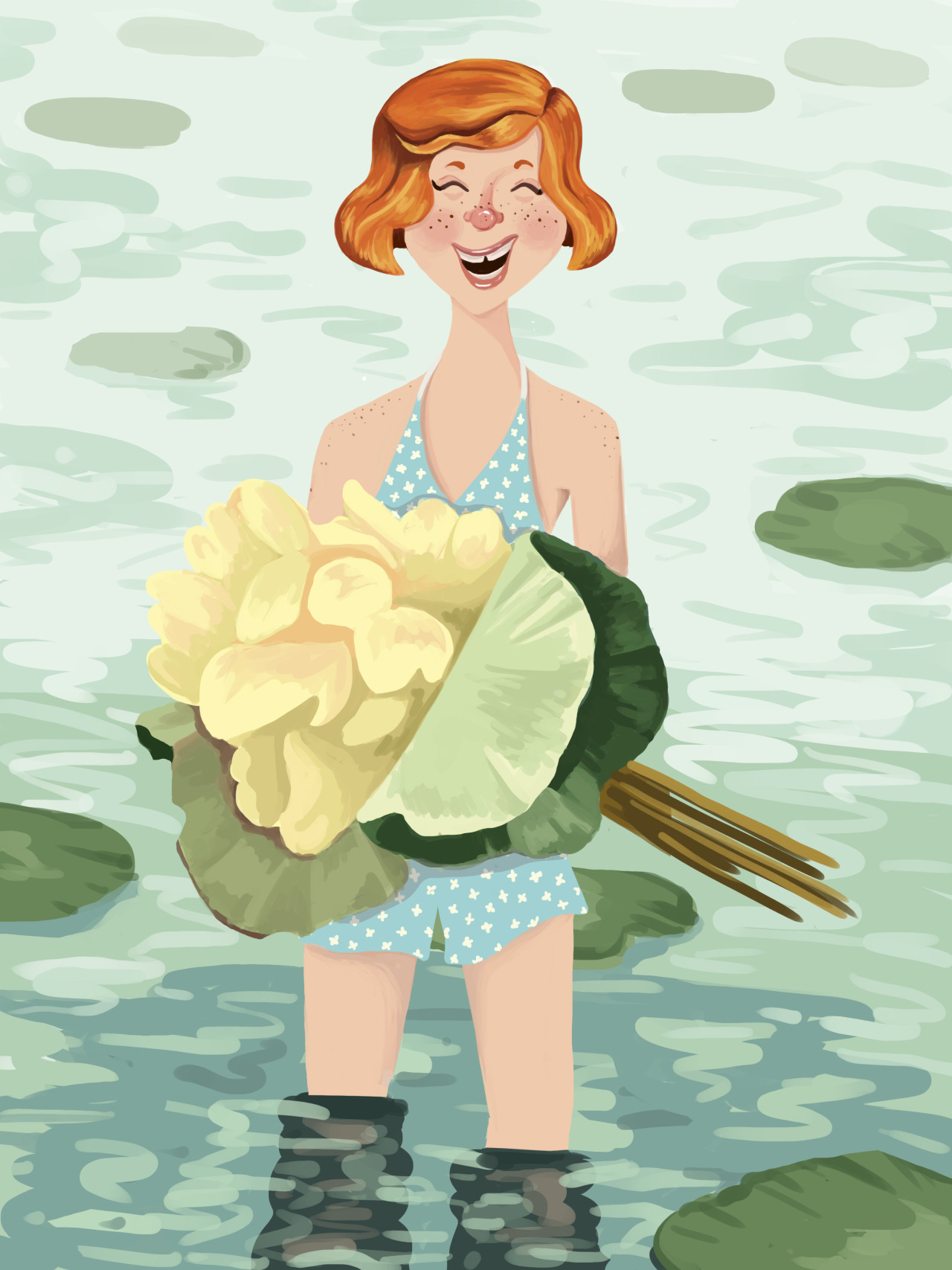 Fun with lilypads! (Dreaming of summertime) While you’re looking, take a gander at some of my other stuff! : http://colleen-mcnally.tumblr.com/