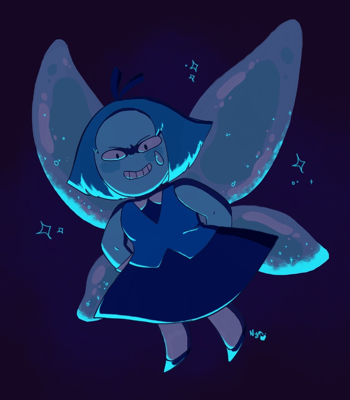 I couldn’t help myself, I had to draw the tiny blue bitch™ tbh she’s a great villain and very fun to draw, I had a lot of fun with this!