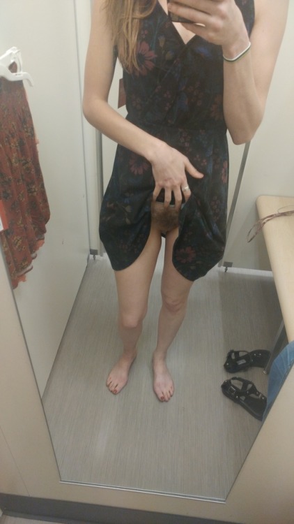 No panties deadlynightshade88: Trying on some cute clothes. Commando of... pantiesless Public Flashing